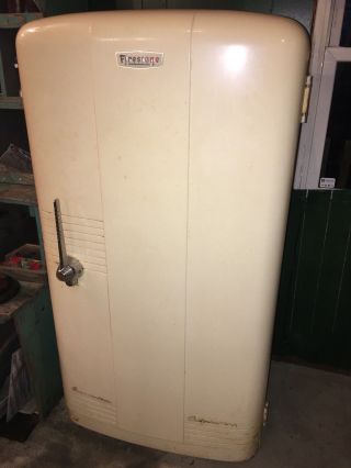 Vintage Firestone Refrigerator Fridge 50s Art Deco Mid Century Modern