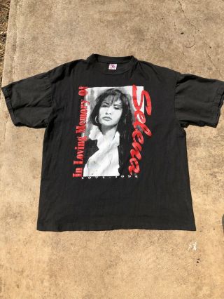 Vintage Selena Quintanilla Memorial RIP T Shirt 90s Rap t shirt RIP Selena XL 2