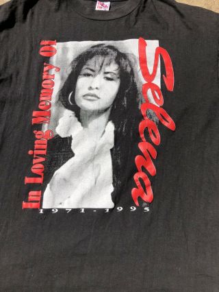 Vintage Selena Quintanilla Memorial RIP T Shirt 90s Rap t shirt RIP Selena XL 4