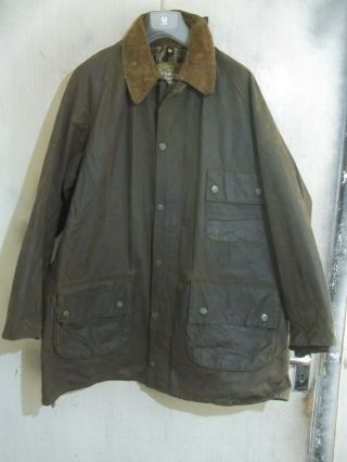 Vintage Barbour Solway Zipper Waxed Jacket Size 3xl Single Crest Aero Zip