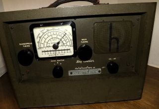Hallicrafters Sky Courier RE - 1 3 Band Vintage Radio Rare 1940 ' s WW2 Morale Radio 8