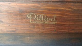 Antique Vintage Pilliod Ohio Tiger Oak 5 Drawer Machinist Chest Tool Box