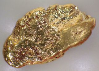 Gold Nugget Alaskan 7.  239 Grams Natural Placer Crooked Creek 92 Purity Rare
