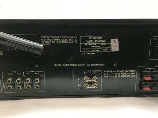 Pioneer SX - 980 Vintage Receiver - Parts - NO POWER 9