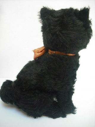 HANDSOME BLACK MERRYTHOUGHT MOHAIR SITTING CAT 1930 ' S 3