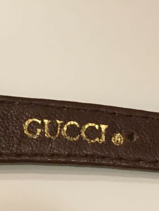 Vintage GUCCI Watch 3000.  2.  L - With Gucci leather band.  0356037 7