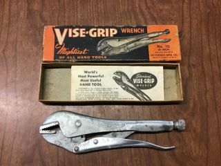Vintage Peterson Mfg Co.  Vise - Grip No.  10 Pat.  1942