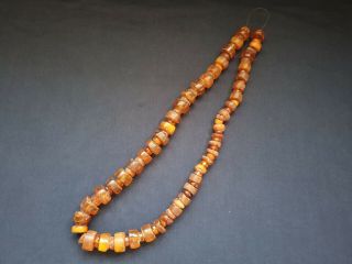 Antique Vintage Natural Baltic Amber Beads Real Old Amber 118 Grams (no.  Mr5)