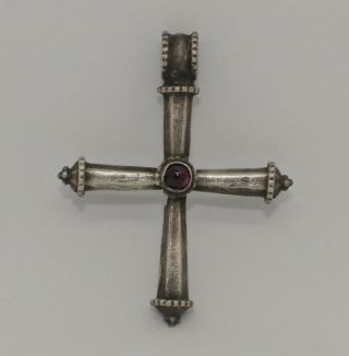 Lovely Medieval Silver Cross - Circa 13th/15th Century
