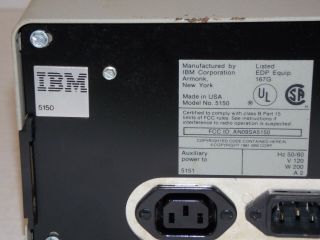 Vintage 1981 IBM 5150 Personal Desktop Computer AT PC Floppy Disk Hard Drive USA 9