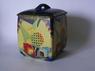 Vintage Art Deco Tea Caddy Tin