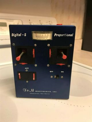 Vintage F&m Digital 5 Proportional Transmitter