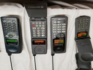 6 Motorola Vintage Phones All Work Startac Teletac lifestyle freedomplus dock 6