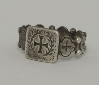 Lovely Medieval Silver Ring - Circa 13th/15th Century