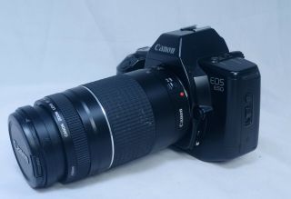 CANON EOS 650 AF Vintage SLR 35mm Film Camera 75 - 300 f/4 EF Zoom Lens Japan 2