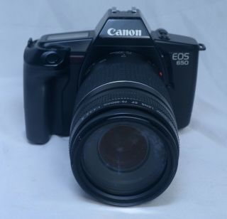 CANON EOS 650 AF Vintage SLR 35mm Film Camera 75 - 300 f/4 EF Zoom Lens Japan 3