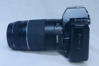 CANON EOS 650 AF Vintage SLR 35mm Film Camera 75 - 300 f/4 EF Zoom Lens Japan 4