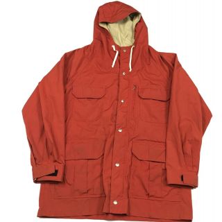 Vintage 1970s 80s Rei 60/40 Orange Hooded Parka Coat Jacket Men’s Large Miusa