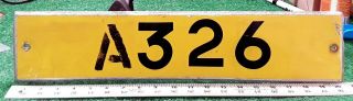 Ascension Island - 1970s Vintage Passenger License Plate - Rear Issue
