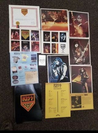 Vintage KISS Army Fan Club Kit 1976 with US Tour Poster 2