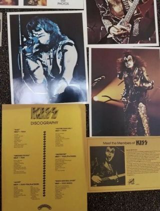 Vintage KISS Army Fan Club Kit 1976 with US Tour Poster 6