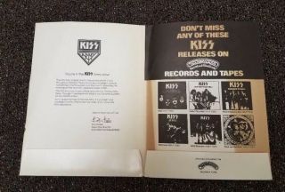 Vintage KISS Army Fan Club Kit 1976 with US Tour Poster 9