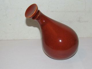 RARE Vintage Eva Zeisel Red Wing Pottery,  Rust Town & Country Vinegar Cruet. 2