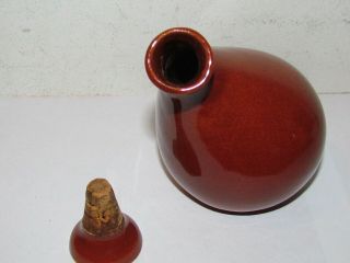 RARE Vintage Eva Zeisel Red Wing Pottery,  Rust Town & Country Vinegar Cruet. 4