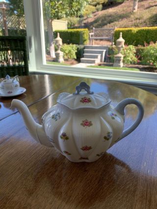 Vintage Shelley,  Rose Pansy Forget Me Not,  Dainty (large) Teapot 13424