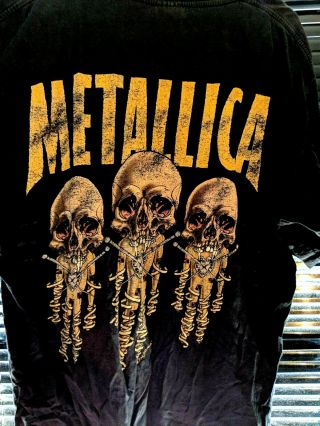 METALLICA Vintage T Shirt 90 ' s CONCERT 1997 Re Load TOUR Pushead Fixxxer Large 2
