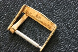 Patek Philippe AW vintage 18K gold band buckle for 14mm wide band 3