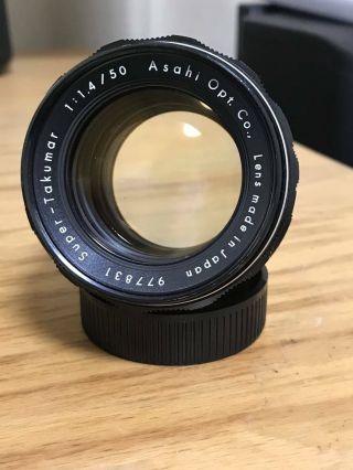 [Rare 8 Element ] Asahi Pentax Takumar 50mm f/1.  4 F1.  4 Lens M42 JAPAN 2