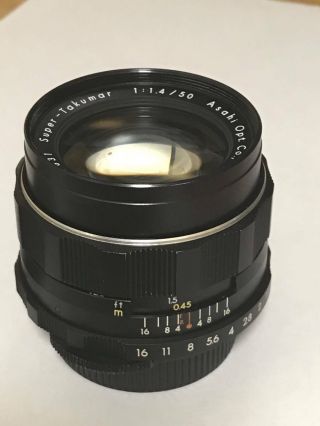 [Rare 8 Element ] Asahi Pentax Takumar 50mm f/1.  4 F1.  4 Lens M42 JAPAN 3