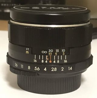 [Rare 8 Element ] Asahi Pentax Takumar 50mm f/1.  4 F1.  4 Lens M42 JAPAN 4