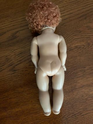 Vintage 1950 ' s Strung Vogue Ginny Doll with Caracul Red Hair,  no clothes 4