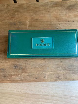 Vintage Green Leather Rolex Watch Box Only