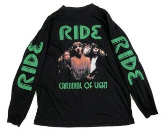 90s Rare Vintage Ride “ Carnival Of Lights “ Long Sleeve T Shirt.  Shoegaze