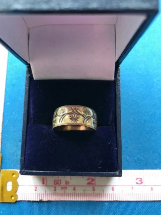 Vintage Jewellery 9 Ct Gold Wedding Ring Size R Boxed