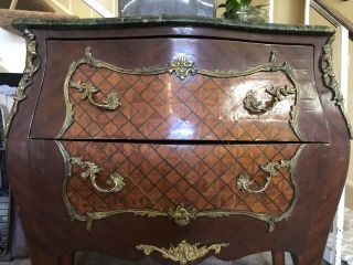 French Louis Xv Style Marble Top Commode
