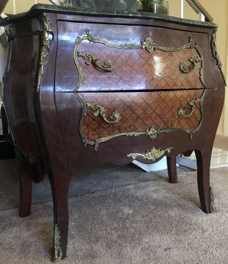 French Louis XV Style Marble Top Commode 3