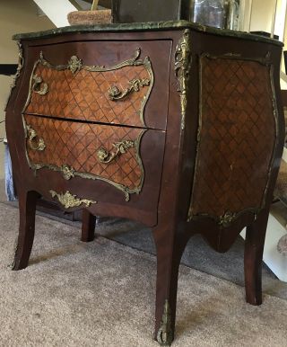 French Louis XV Style Marble Top Commode 4