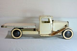 Vintage Toy Structo Flatbed Pressed Steel Truck Usa Circa 1920s 19 " Long