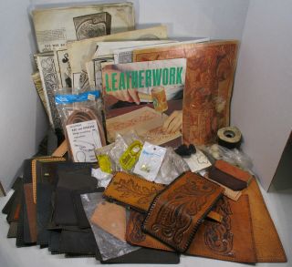 Vintage Leathercraft Leather Carving Patterns Kits & More