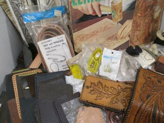 VINTAGE LEATHERCRAFT LEATHER CARVING PATTERNS KITS & MORE 3
