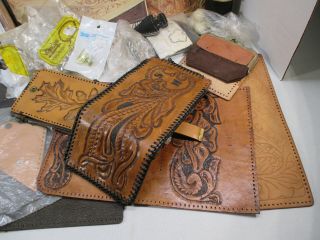 VINTAGE LEATHERCRAFT LEATHER CARVING PATTERNS KITS & MORE 6