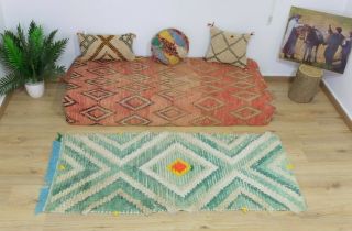 Vintage.  Authentic Woolen Azilal Rug Berber /moroccan Rug / Teppich 5 
