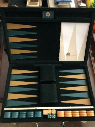 Vintage Backgammon Set (aries Of Beverly Hills) (1970’s)