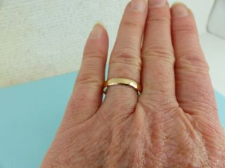 Vintage 22ct 22carat Gold Plain Wedding Band Ring 4mm size P 1939 4