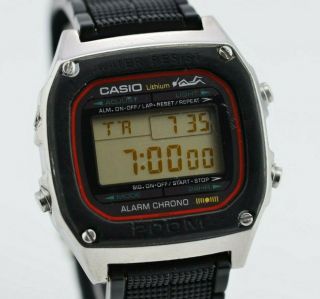 Vintage Casio Dw - 1000 Scuba Digital Quartz Watch Authentic Jdm Japan H351/100.  1