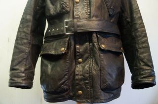 VINTAGE RALPH LAUREN LEATHER MOTORCYCLE JACKET SIZE M PANTHER STYLE 2